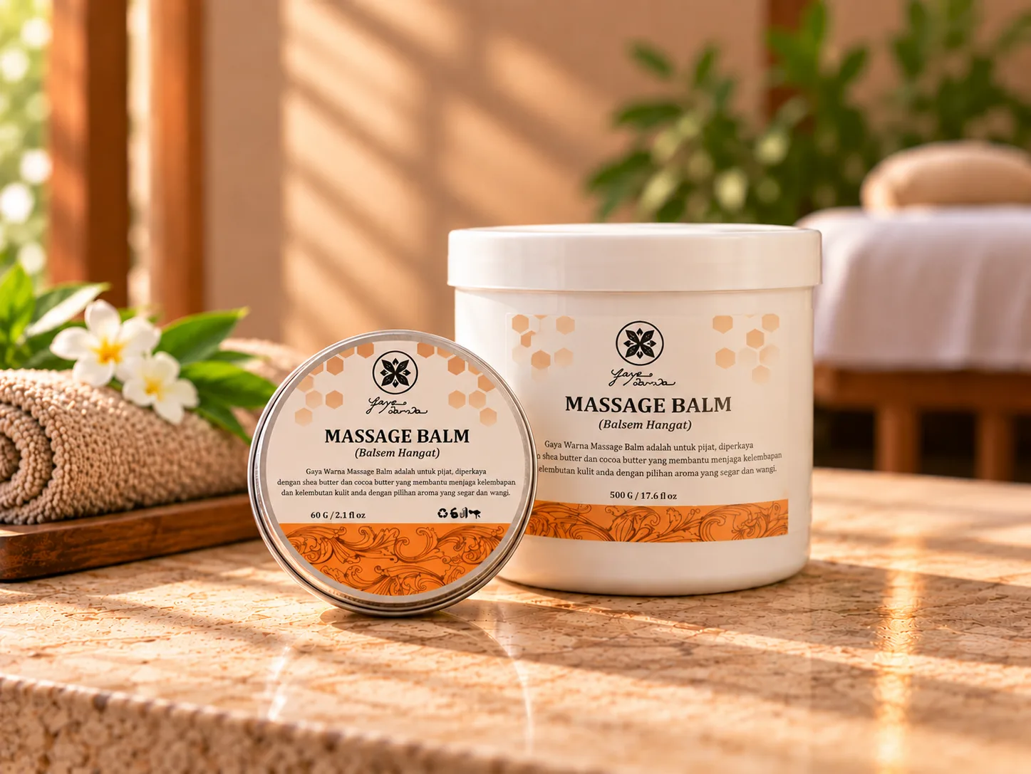 Massage balm products in Gaya Warna