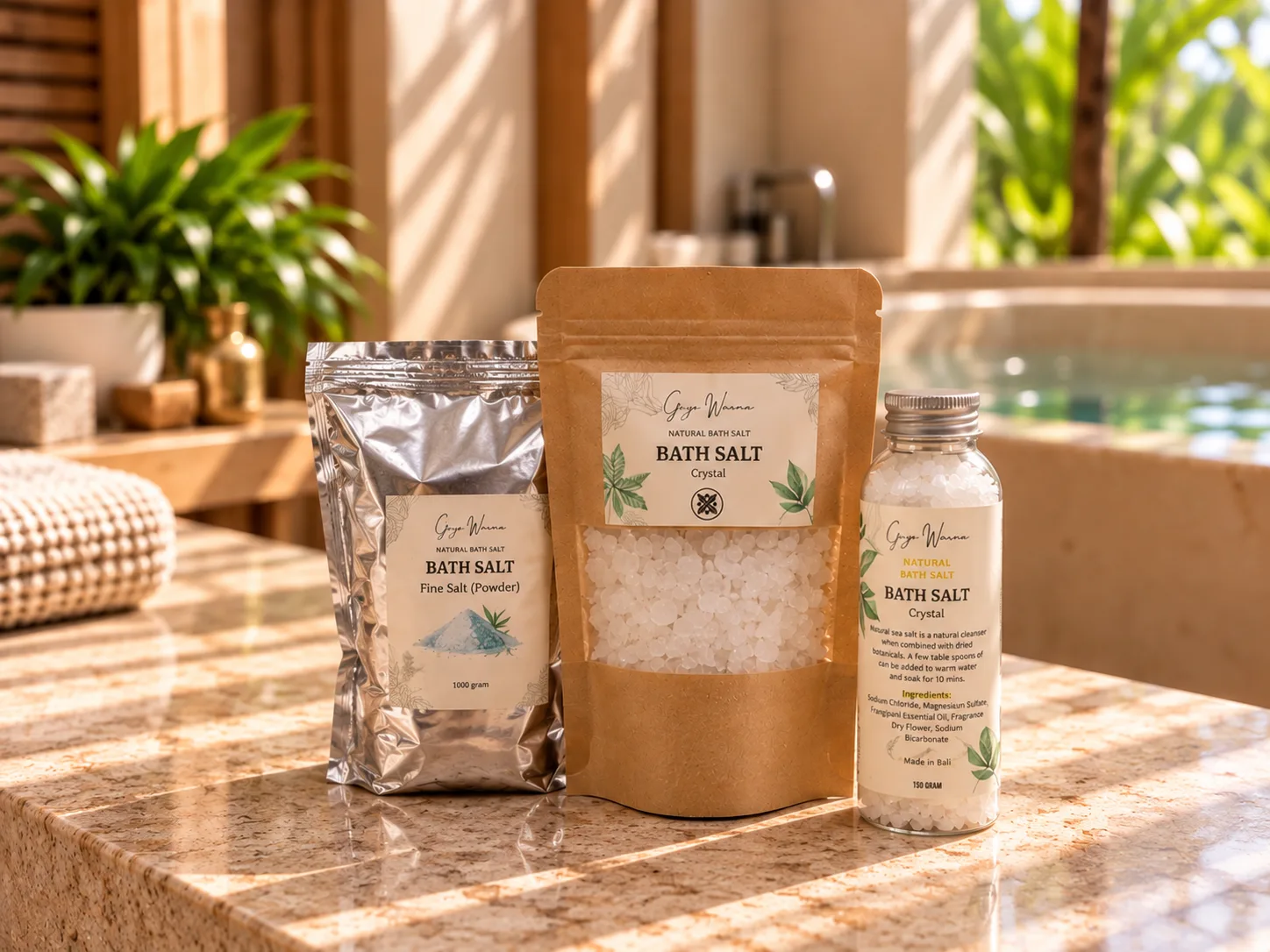 Bath salt products in Gaya Warna