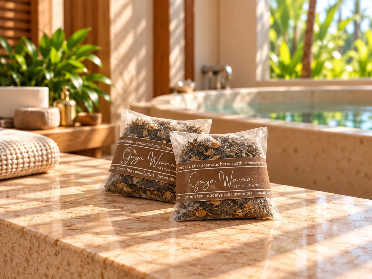 Tea bath products in Gaya Warna